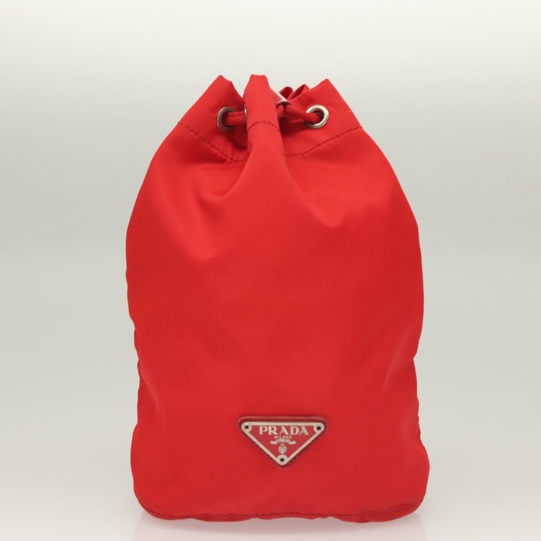 Authentic PRADA Red Black Nylon Pouch Set 2 pcs - 10
