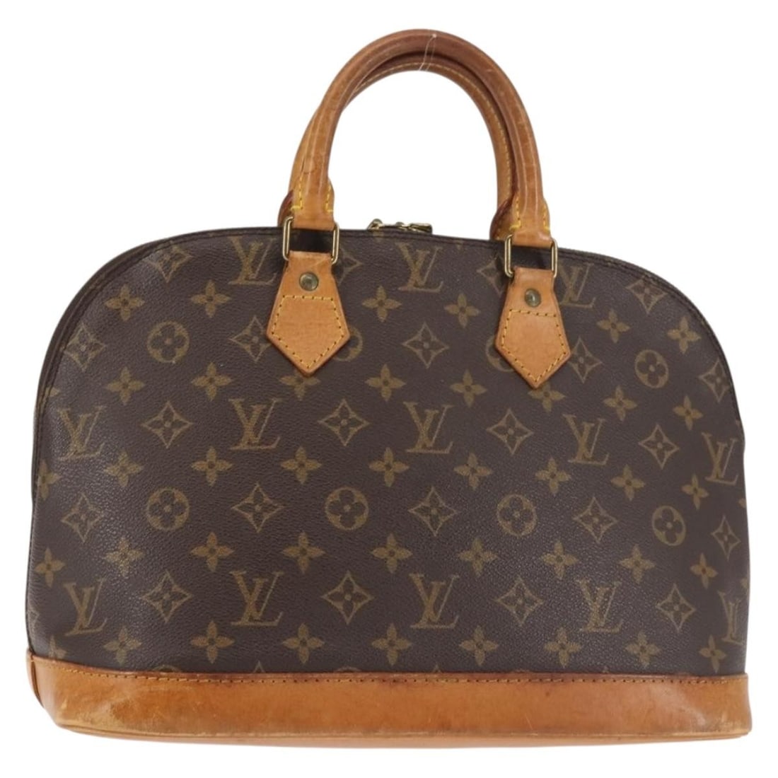LOUIS VUITTON Monogram Alma Hand Bag M51130 Made in France: LOUIS VUITTON Monogram Alma Hand Bag M51130 Made in France This Louis Vuitton Monogram Alma Hand Bag is an iconic piece crafted in France. It features a classic Monogram Canvas exterior in a timeless 