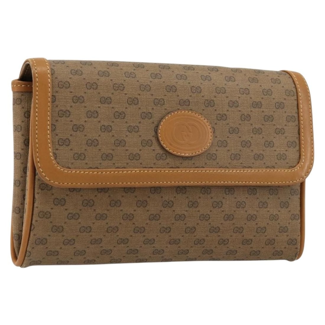 Gucci Micro GG Supreme Beige Gold Shoulder Bag 004 104 0024: Gucci Micro GG Supreme Beige Gold Shoulder Bag 004 104 0024 This Gucci Micro GG Supreme shoulder bag is crafted from beige and gold PVC leather with micro small GG canvas detailing. Designed for women