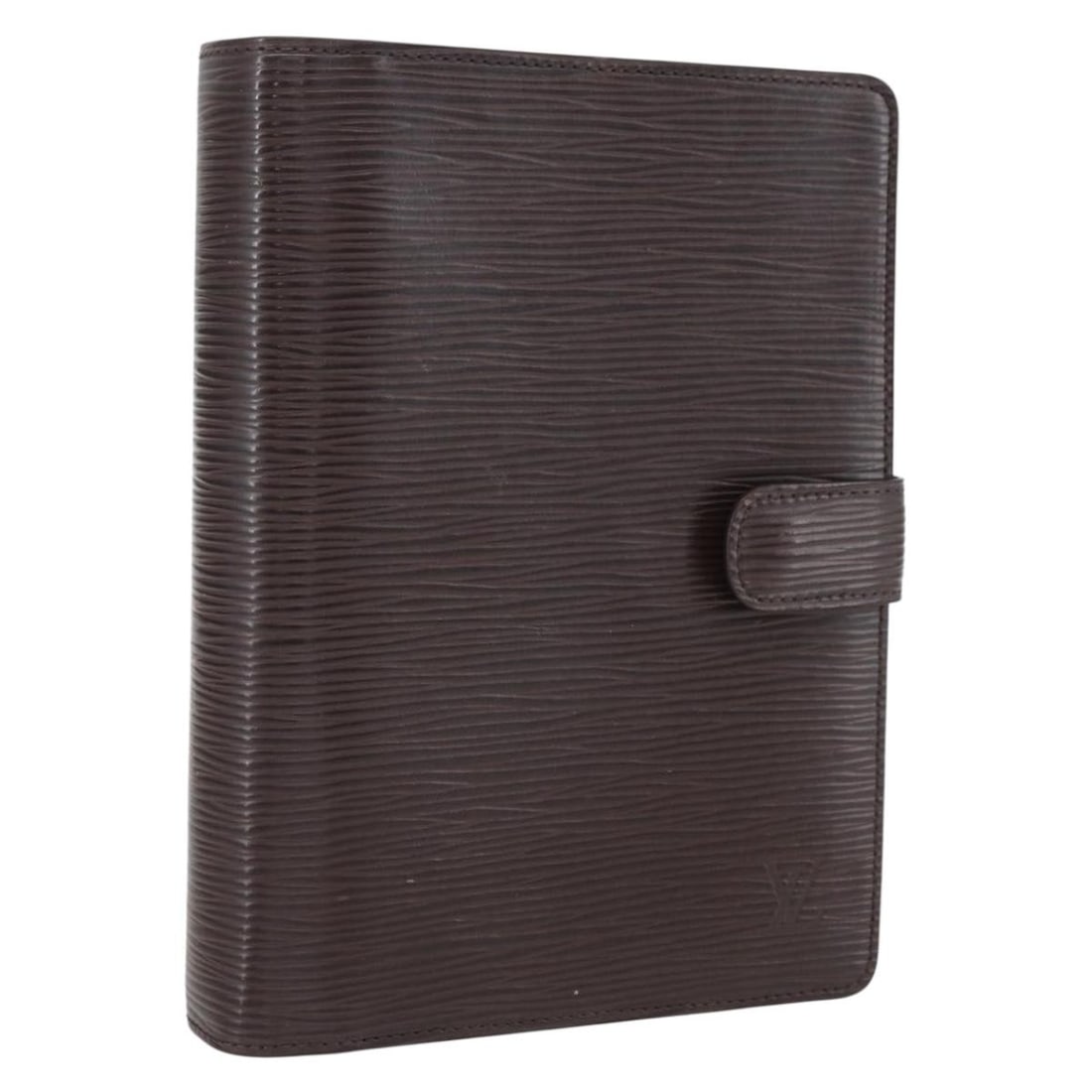 Louis Vuitton Mocha Epi Leather Agenda MM R2004D Day Planner Cover: Louis Vuitton Mocha Epi Leather Agenda MM R2004D Day Planner Cover This is a Louis Vuitton Epi Agenda MM day planner cover in mocha, crafted from durable Epi leather. The cover features a practical de