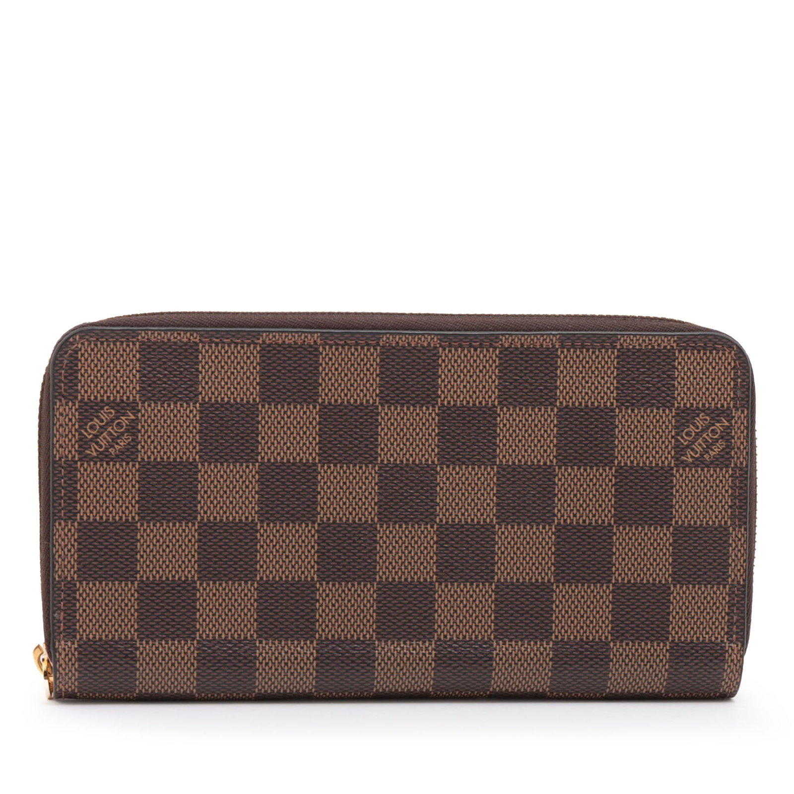 Louis Vuitton Brown Damier Ebene Zippy Long Wallet with Zip Closure (1 of 10)