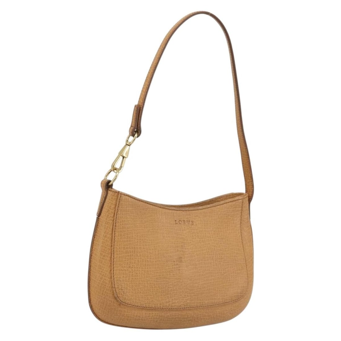 Loewe Beige and Gold Leather Shoulder Bag for Women Spain: Loewe Beige and Gold Leather Shoulder Bag for Women Spain This LOEWE shoulder bag for women features a beige and gold leather exterior and is made in Spain. The bag includes a shoulder strap with a 7.