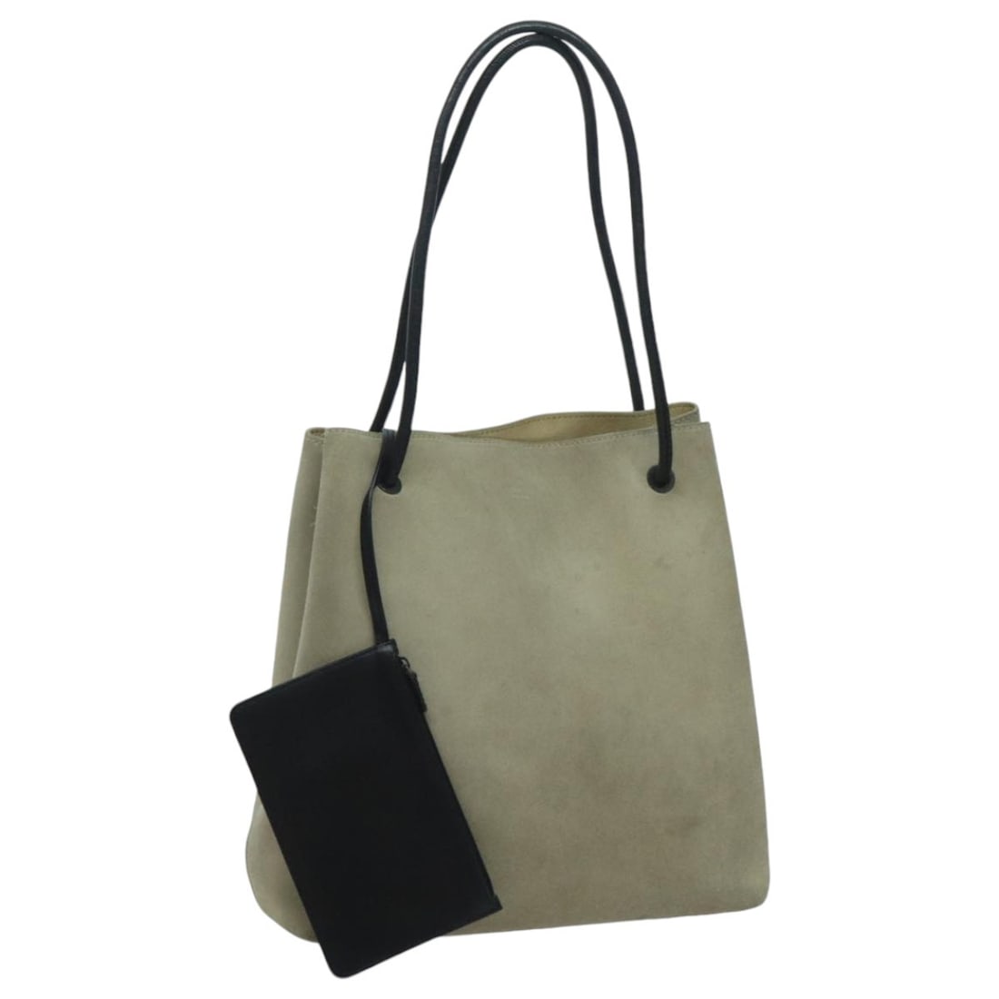 Beige Suede GUCCI 101341 Shoulder Bag with Pouch: Beige Suede GUCCI 101341 Shoulder Bag with Pouch This is a Gucci shoulder bag crafted from beige suede, designed for women. The bag features a spacious interior and comes with a pouch accessory. Made 