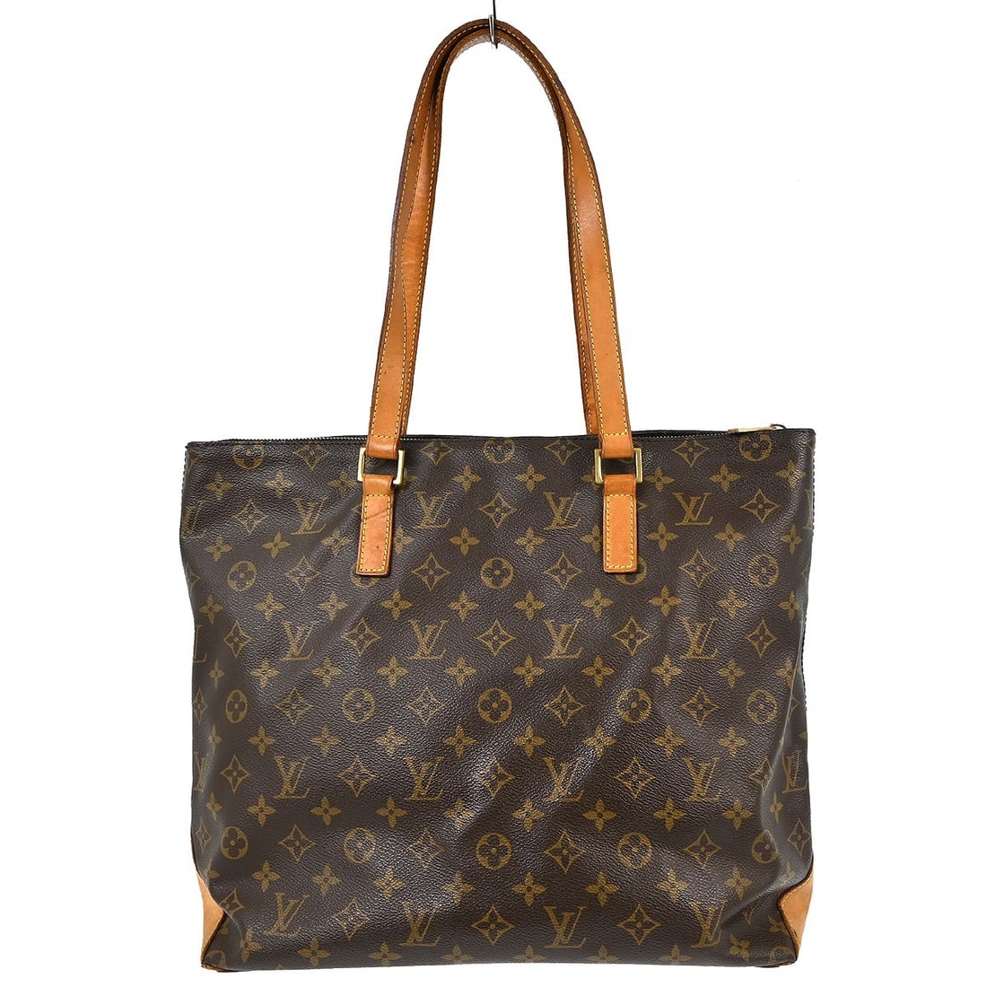 Louis Vuitton Cabas Mezzo Monogram Canvas Large Tote Bag M51151: Louis Vuitton Cabas Mezzo Monogram Canvas Large Tote Bag M51151 This Louis Vuitton Cabas Mezzo tote bag features the iconic monogram canvas with leather trim and double leather handles. The large-size