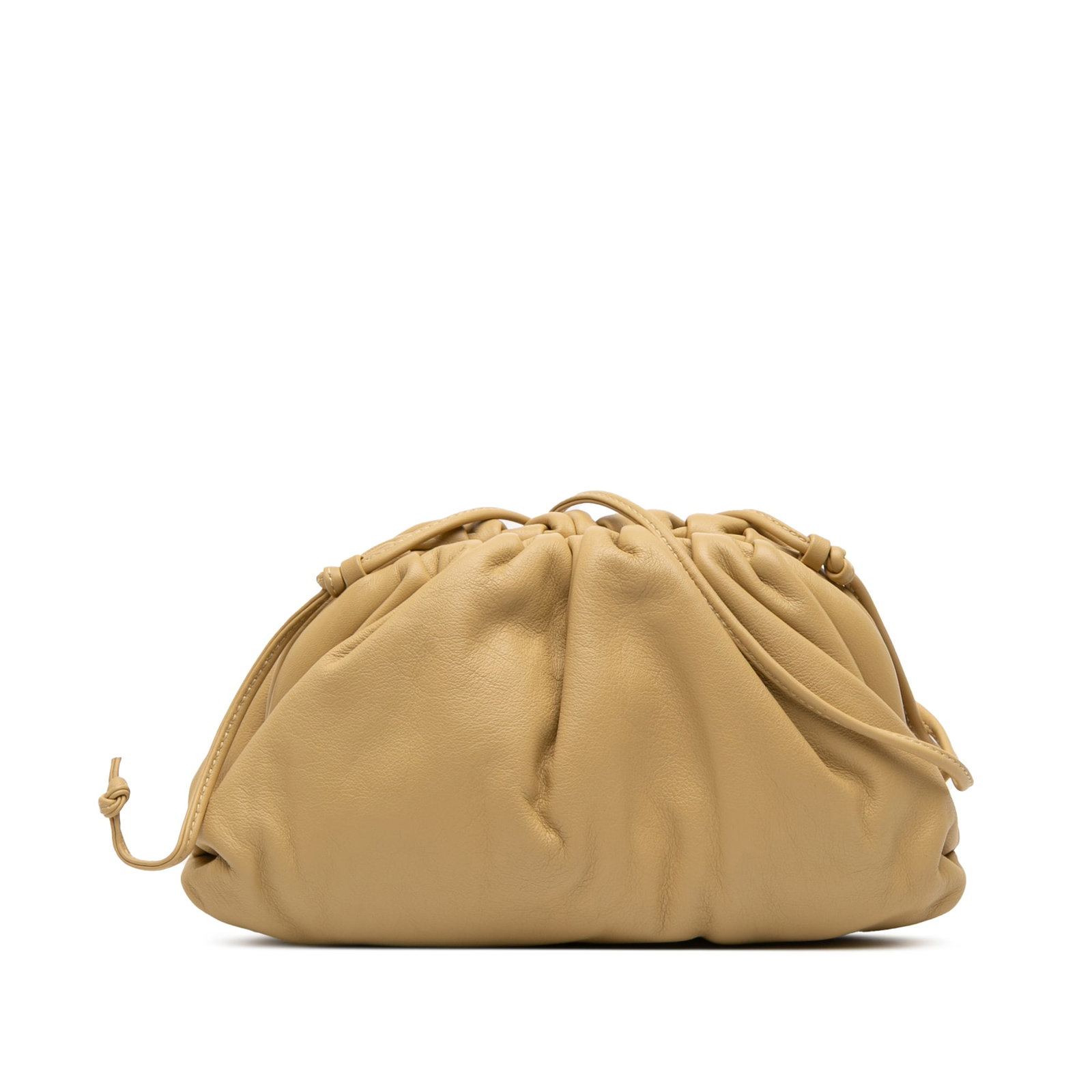 Bottega Veneta Brown Lambskin Mini Pouch Crossbody Bag: Bottega Veneta Brown Lambskin Mini Pouch Crossbody Bag Discover the elegance of the Bottega Veneta Lambskin The Mini Pouch Crossbody, a chic accessory that embodies luxury and practicality. Crafted fr