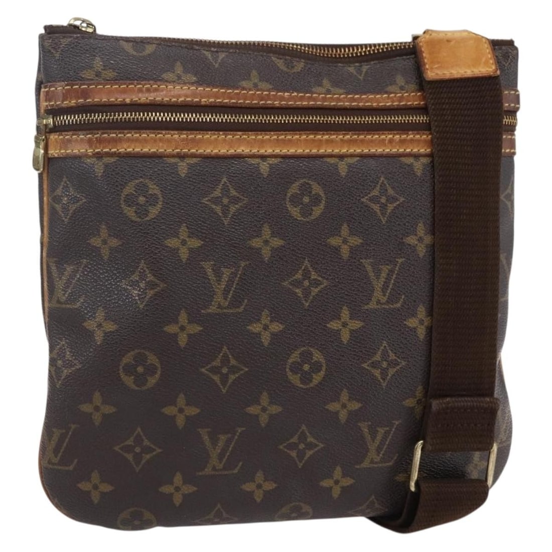 LOUIS VUITTON Monogram Pochette Bosphore Shoulder Bag M40044 Auth (1 of 18)