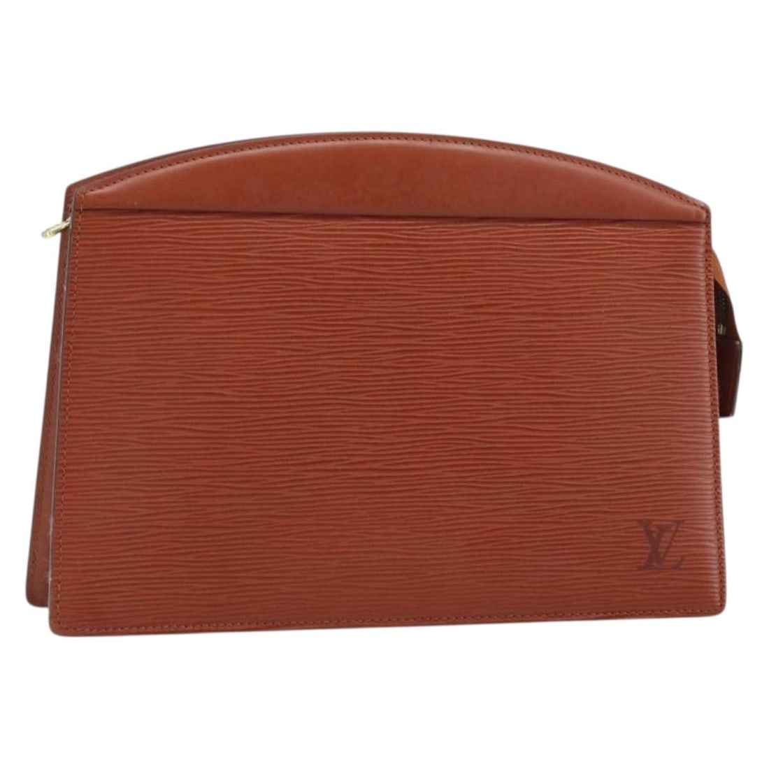 Louis Vuitton Epi Leather Brown Trousse Crete Women's Pouch M48403: Louis Vuitton Epi Leather Brown Trousse Crete Women's Pouch M48403 This Louis Vuitton Epi Trousse Crete pouch features brown Epi leather with a structured silhouette. Designed for women, it offers a s