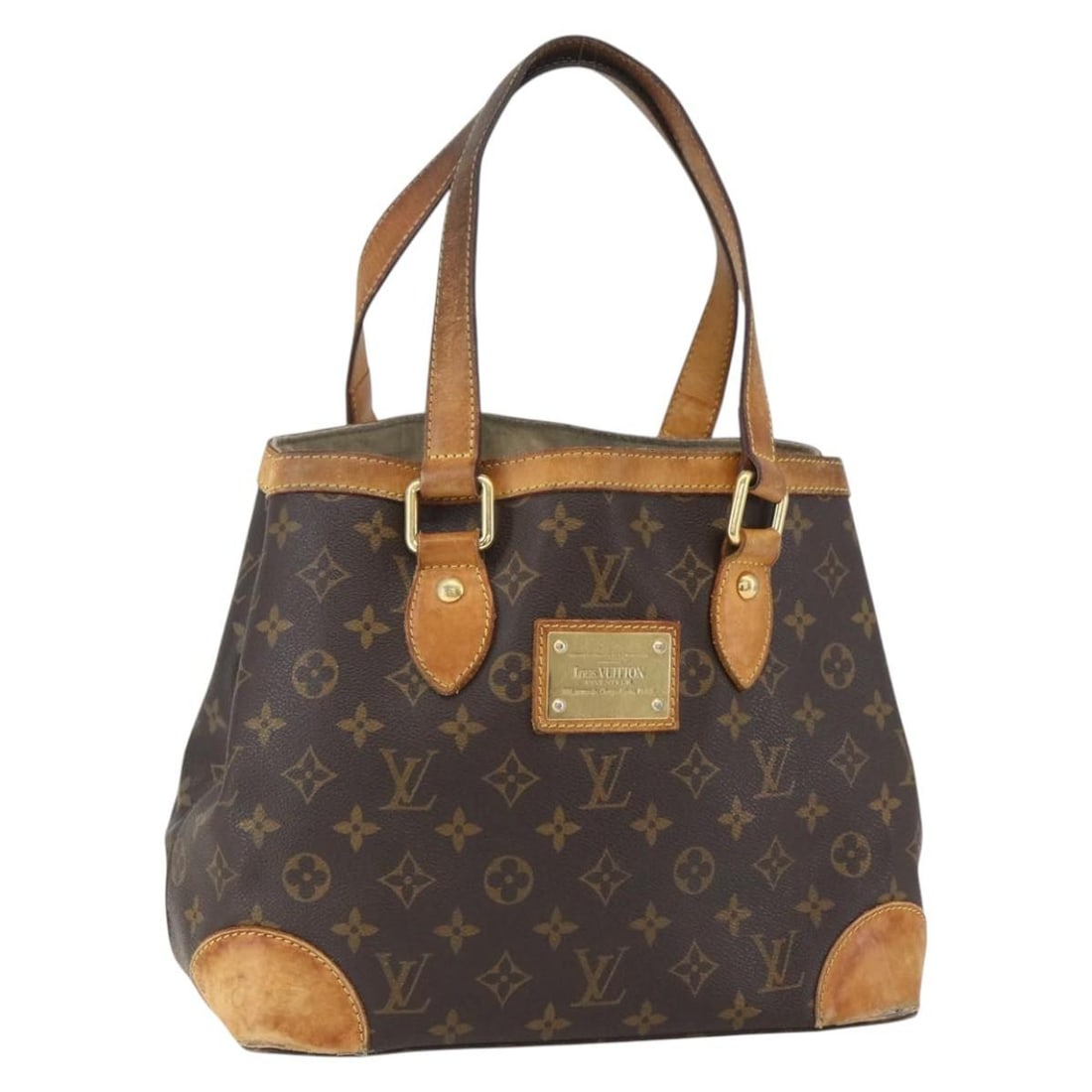Louis Vuitton Hampstead PM Monogram Canvas Tote Bag M51168: Louis Vuitton Hampstead PM Monogram Canvas Tote Bag M51168 This is a LOUIS VUITTON Monogram Hampstead PM handbag, crafted from monogram canvas with leather trim. The bag was made in Spain and features