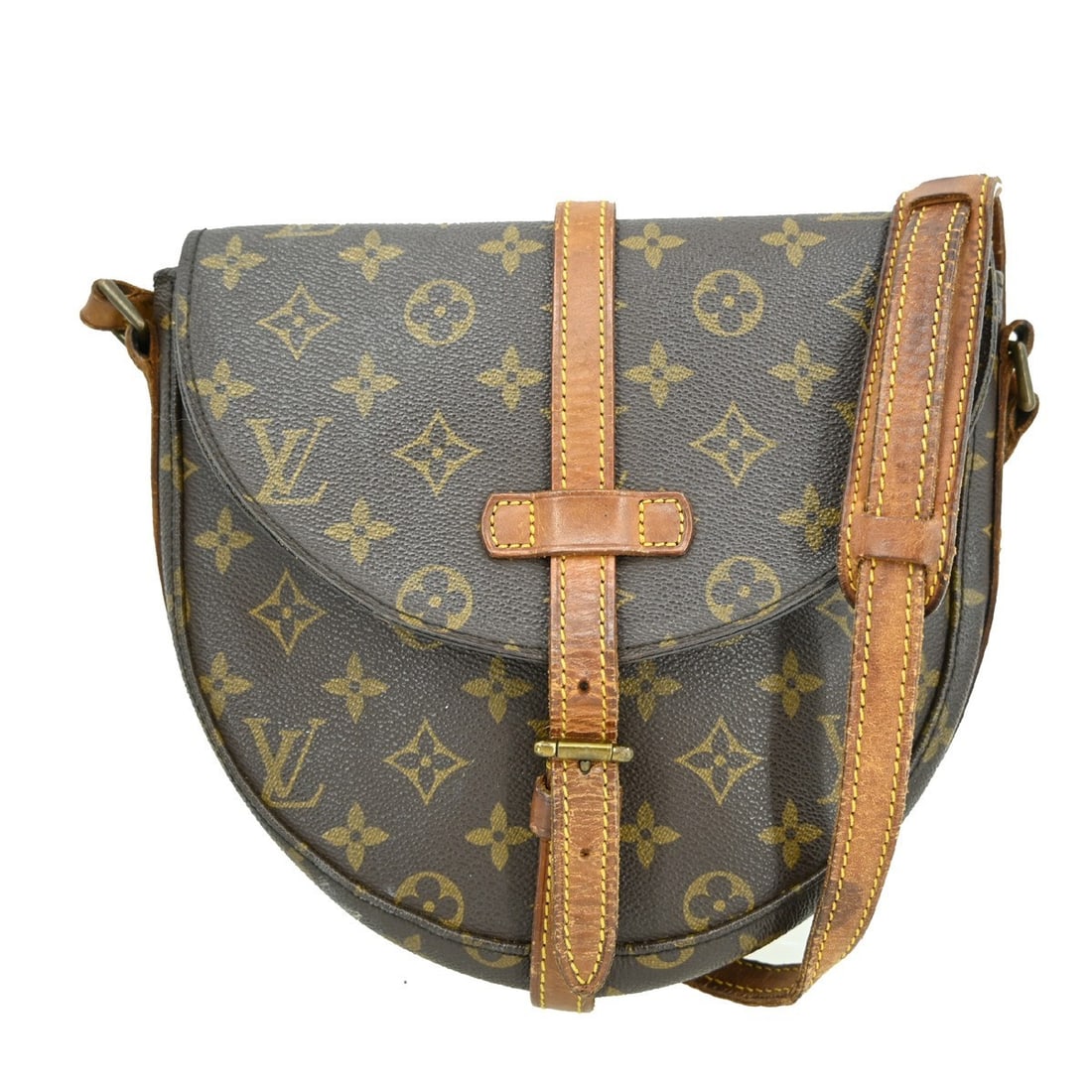 Chantilly MM Monogram Canvas Crossbody Shoulder Bag by Louis Vuitton M51233: Chantilly MM Monogram Canvas Crossbody Shoulder Bag by Louis Vuitton M51233 This Louis Vuitton Chantilly MM shoulder bag features the iconic Monogram canvas leather exterior with brown leather crossbo