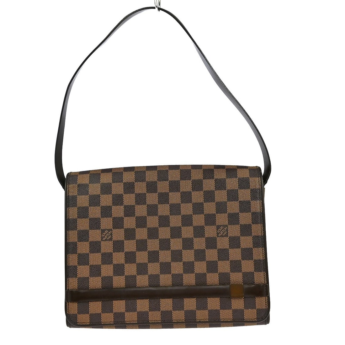 Louis Vuitton Tribeca Long Damier Canvas Brown Medium Handbag N51160: Louis Vuitton Tribeca Long Damier Canvas Brown Medium Handbag N51160 This Louis Vuitton Tribeca Long handbag features the iconic Damier check pattern in brown and is crafted from Damier canvas leather