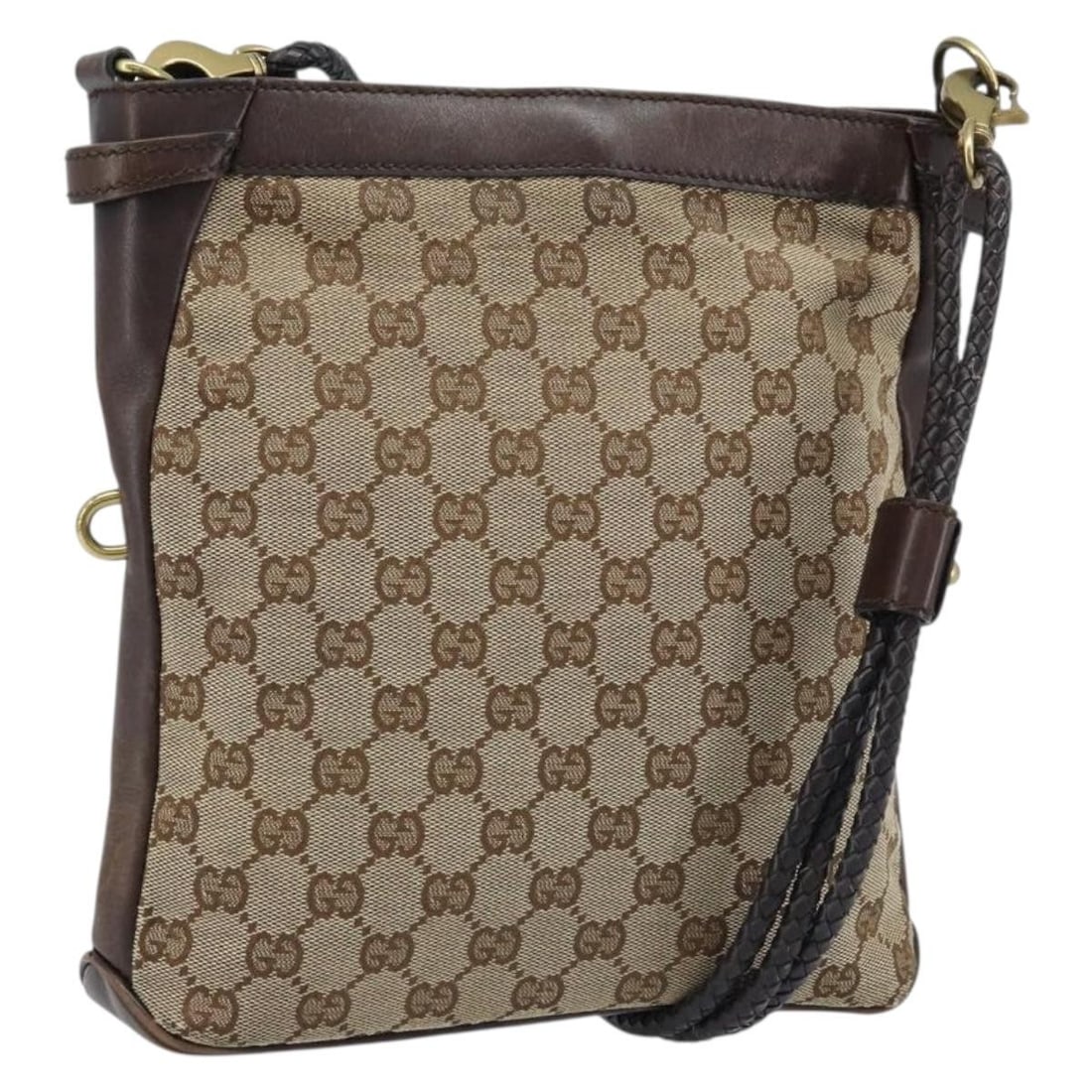 Beige Gold GG Canvas Shoulder Bag by Gucci 109106 Italy: Beige Gold GG Canvas Shoulder Bag by Gucci 109106 Italy This Gucci GG Canvas shoulder bag features a beige and gold exterior crafted from signature GG canvas. Designed for women, the bag includes a si