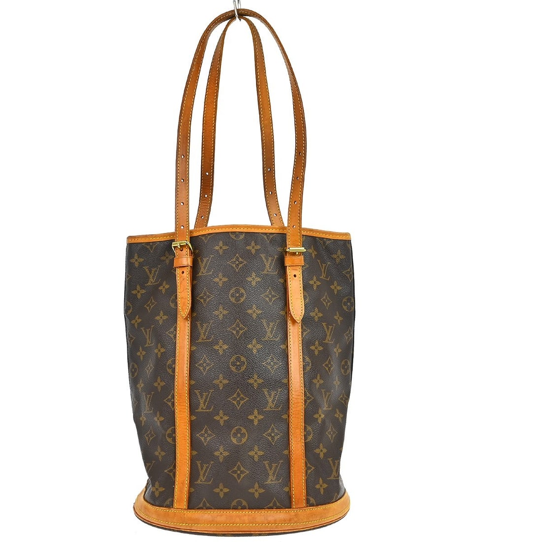 Louis Vuitton Monogram Canvas GM Shoulder Tote Bag M42236 Brown Vintage: Louis Vuitton Monogram Canvas GM Shoulder Tote Bag M42236 Brown Vintage This Louis Vuitton Monogram Bucket GM Tote Bag features the classic monogram canvas exterior and adjustable shoulder straps in b