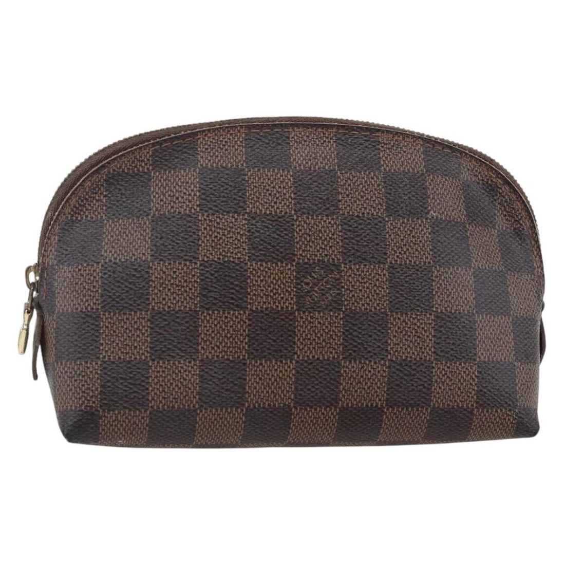 LOUIS VUITTON Damier Ebene Pouch N47516 Cosmetic PM Spain: LOUIS VUITTON Damier Ebene Pouch N47516 Cosmetic PM Spain The LOUIS VUITTON Damier Ebene Pochette Cosmetic PM Pouch is a stylish and functional accessory crafted from durable Damier Ebene canvas. This