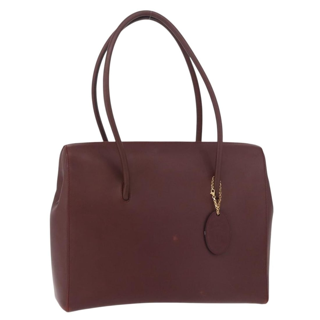 Cartier Must Line Bordeaux Leather Tote Bag Gold Spain: Cartier Must Line Bordeaux Leather Tote Bag Gold Spain This Cartier Must Line tote bag is crafted from bordeaux leather with gold-tone accents. Designed for women, it features a spacious interior and 