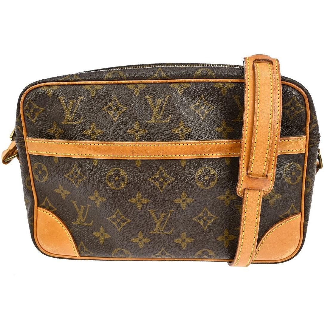 Louis Vuitton Trocadero 27 Monogram Crossbody Bag M51274: Louis Vuitton Trocadero 27 Monogram Crossbody Bag M51274 This is a vintage Louis Vuitton Trocadero 27 crossbody bag featuring the iconic monogram canvas exterior with brown leather crossbody strap and
