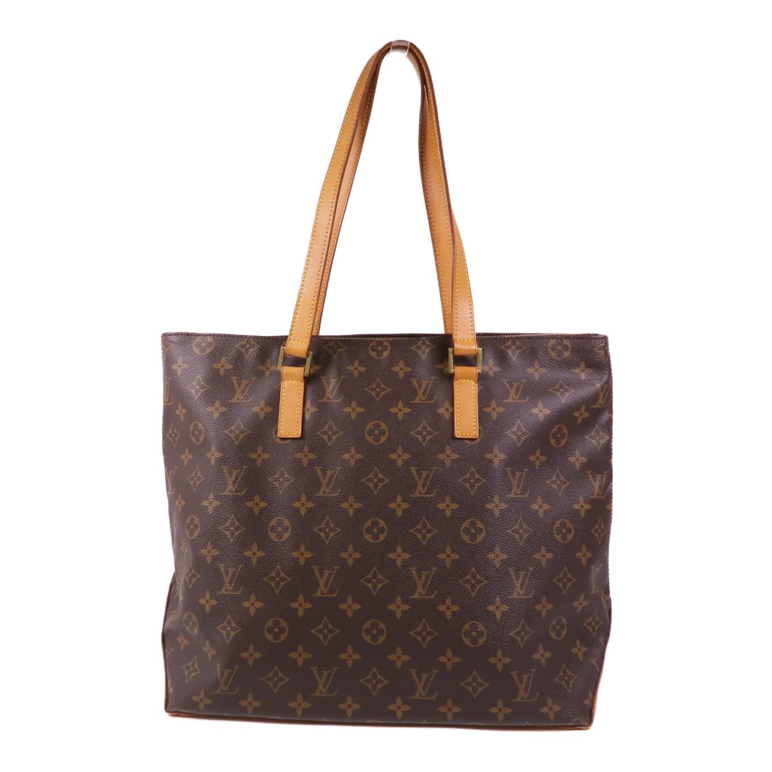 LOUIS VUITTON Cabas Mezzo Shoulder Tote Bag M51151 Monogram Brown: LOUIS VUITTON Cabas Mezzo Shoulder Tote Bag M51151 Monogram Brown The LOUIS VUITTON Cabas Mezzo Shoulder Tote Bag is a stylish and functional accessory crafted from durable PVC coated canvas in a clas