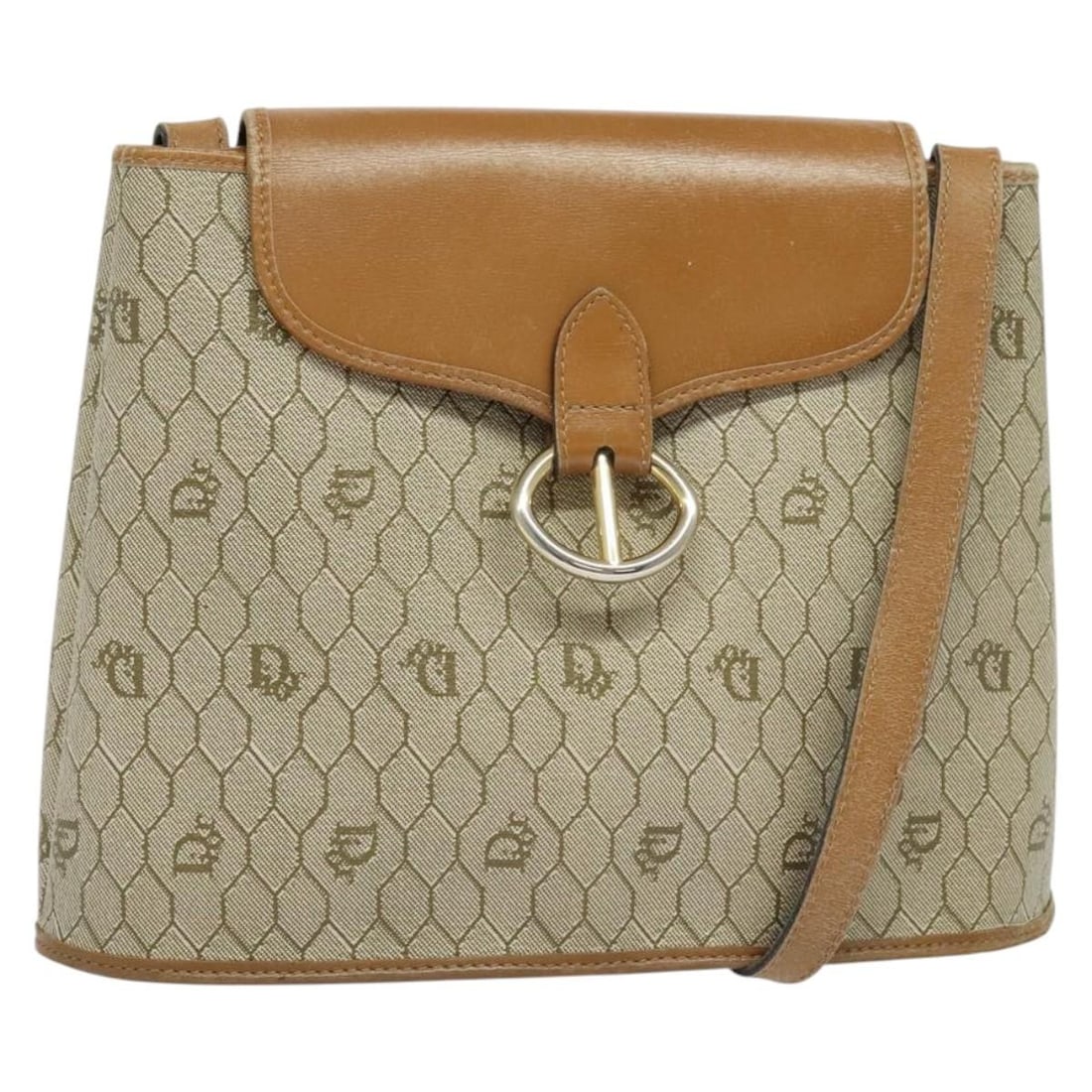 Christian Dior Honeycomb Canvas Shoulder Bag PVC Beige Gold Made in France: Christian Dior Honeycomb Canvas Shoulder Bag PVC Beige Gold Made in France Discover the elegance of the Christian Dior Honeycomb Canvas Shoulder Bag, a stylish accessory that combines functionality wi