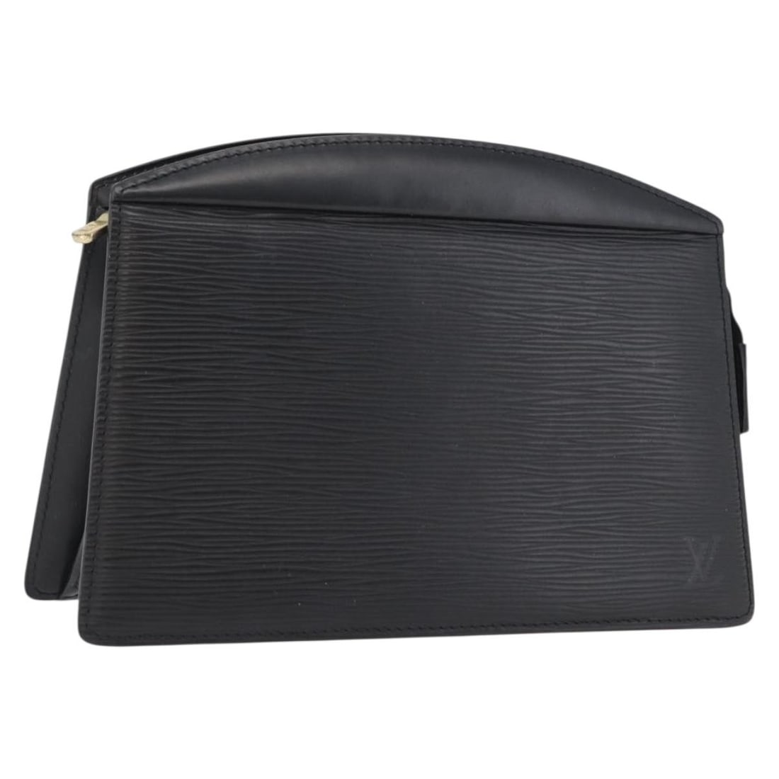 Louis Vuitton Epi Leather Trousse Crete Black Pouch M48402 France: Louis Vuitton Epi Leather Trousse Crete Black Pouch M48402 France This Louis Vuitton Epi Trousse Crete pouch in black features the signature textured Epi leather exterior, offering durability and a cl