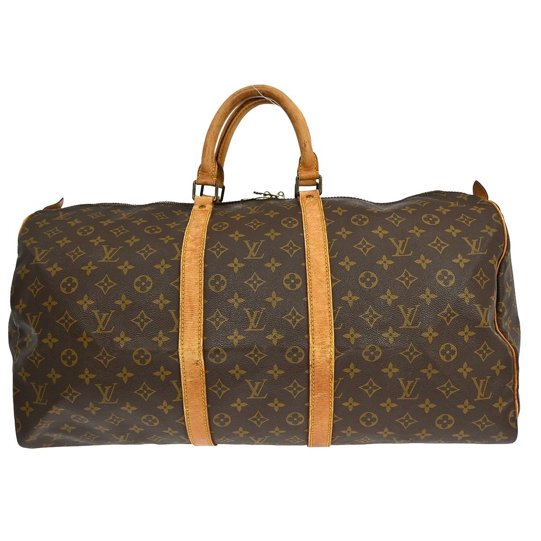 Louis Vuitton Keepall 55 Monogram Canvas Extra Large Travel Duffle Bag: Louis Vuitton Keepall 55 Monogram Canvas Extra Large Travel Duffle Bag The Louis Vuitton Keepall 55 is an extra-large travel duffle bag crafted in the brand's signature monogram canvas leather with be