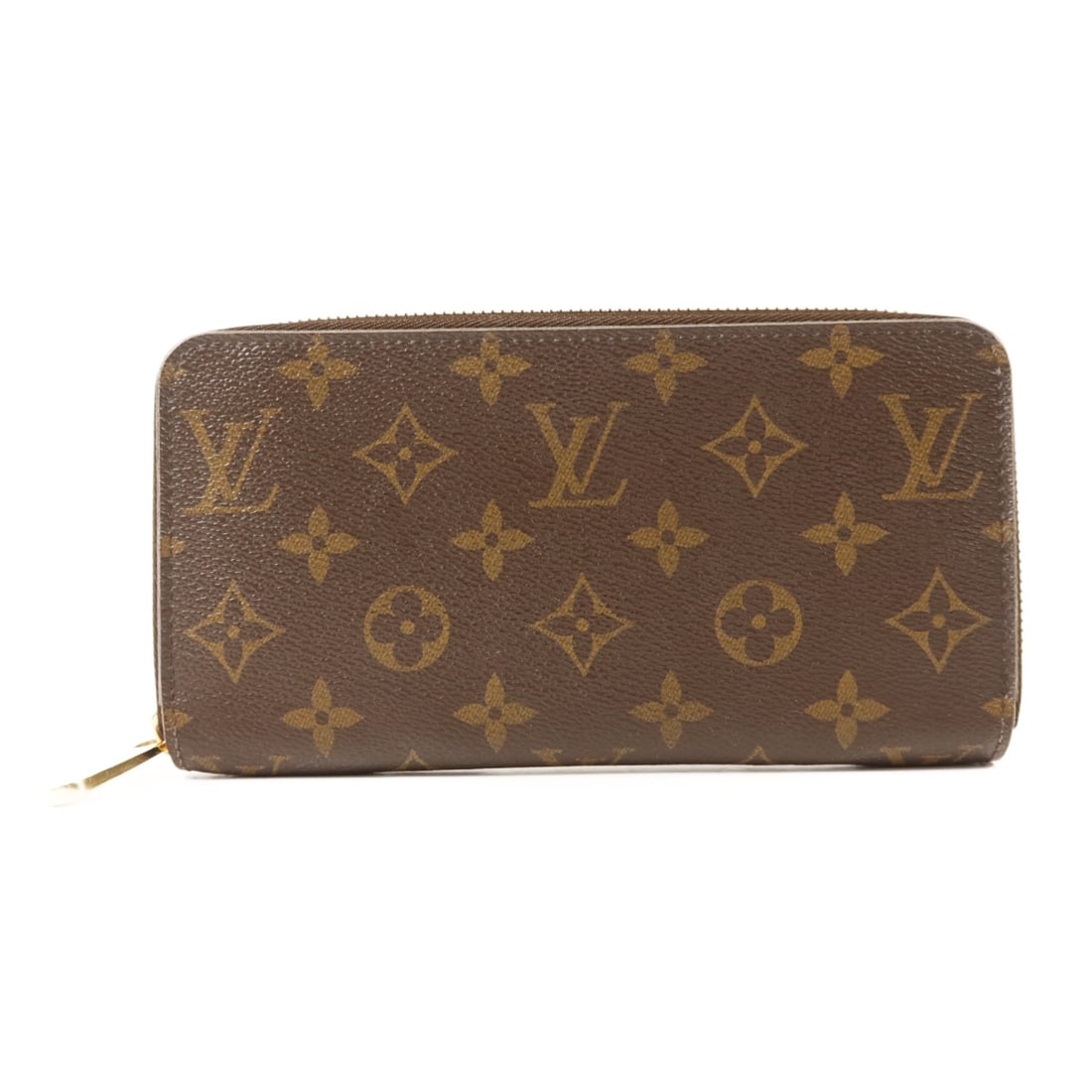 Louis Vuitton Monogram Brown PVC Canvas Zippered Long Wallet M41895: Louis Vuitton Monogram Brown PVC Canvas Zippered Long Wallet M41895 This Louis Vuitton long wallet features a classic monogram design in brown with red accents. Crafted from durable PVC coated canvas,