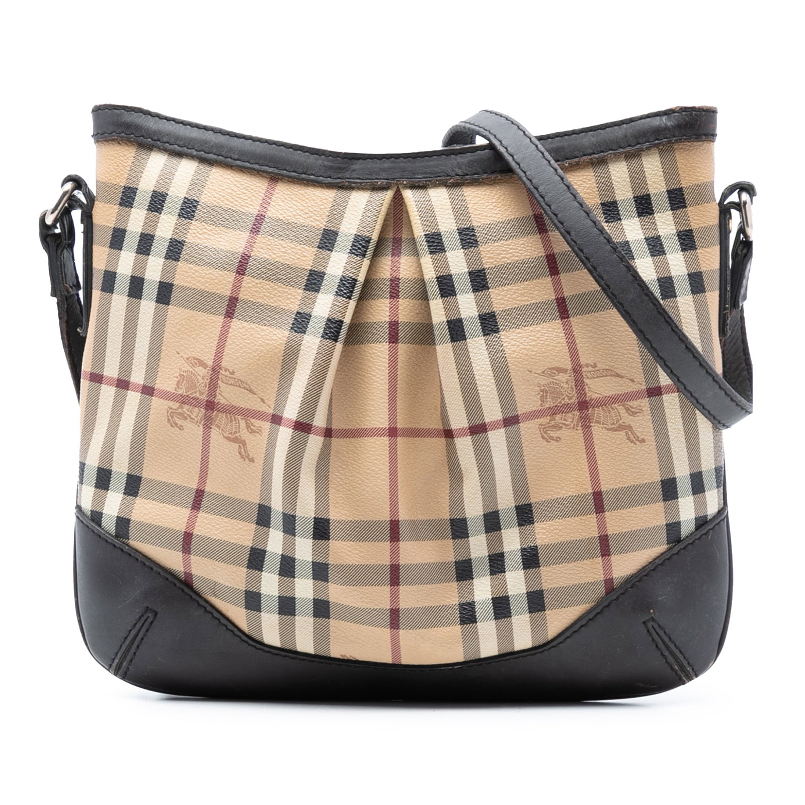 Burberry Hartham Crossbody Bag in Haymarket Check Coated Canvas (1 of 7)