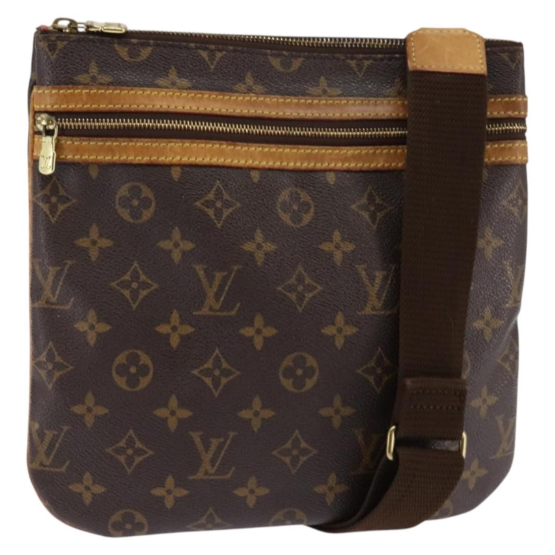 LOUIS VUITTON Monogram Pochette Bosphore Shoulder Bag M40044 France Auth: LOUIS VUITTON Monogram Pochette Bosphore Shoulder Bag M40044 France Auth This Louis Vuitton Monogram Pochette Bosphore Shoulder Bag (M40044) is a stylish accessory crafted in France from durable Monog
