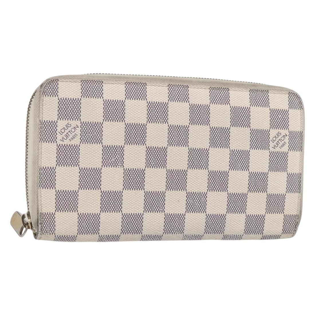 LOUIS VUITTON Damier Azur Zippy Organizer Long Wallet N60012 Auth: LOUIS VUITTON Damier Azur Zippy Organizer Long Wallet N60012 Auth This authentic LOUIS VUITTON Damier Azur Zippy Organizer Long Wallet is a stylish and functional accessory, crafted from high-quality 