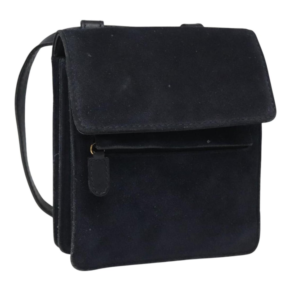 Gucci Navy Suede Shoulder Bag for Women Made in Italy (1 of 18)