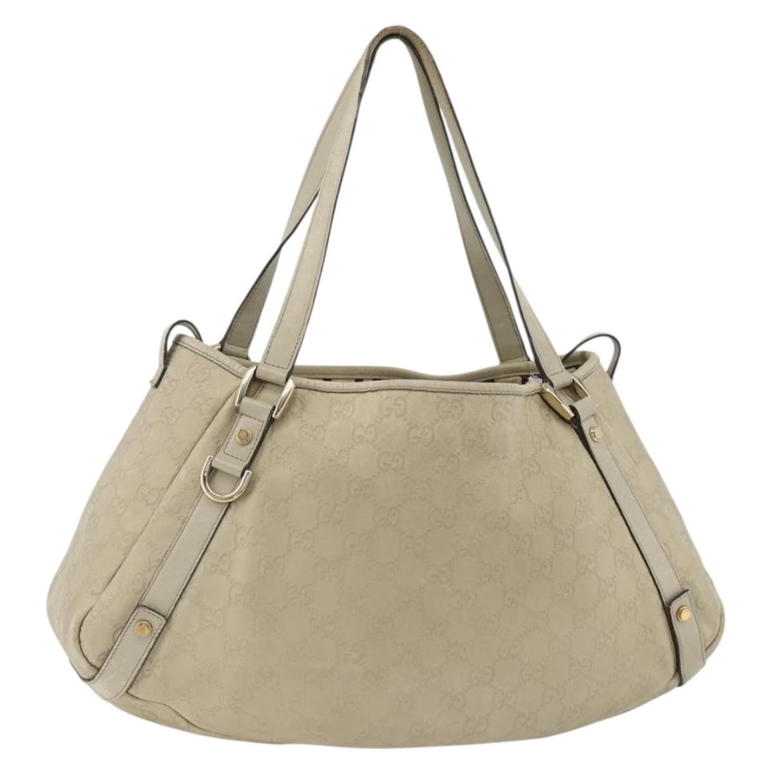 Gucci Abbey Tote Ivory Gold Leather and GG Canvas Handbag Italy: Gucci Abbey Tote Ivory Gold Leather and GG Canvas Handbag Italy This authentic Gucci GG Canvas Guccissima Abbey tote bag features an ivory and gold color palette with leather and GG canvas materials. 