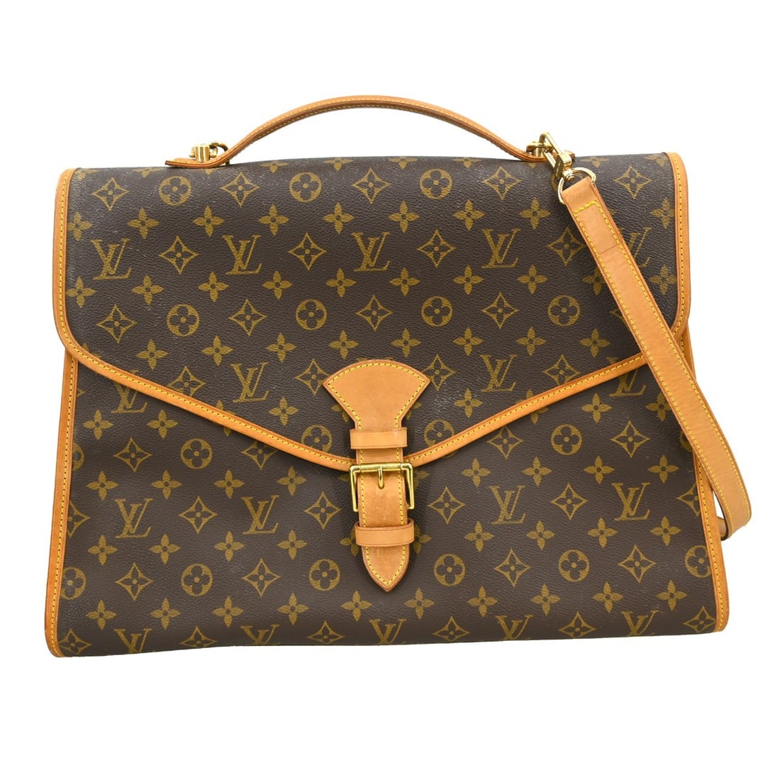 Louis Vuitton Beverly GM Monogram Canvas 2Way Brown Medium Handbag (1 of 14)