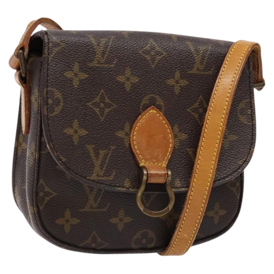 Monogram Canvas Saint Cloud PM Shoulder Bag by Louis Vuitton M51244: Monogram Canvas Saint Cloud PM Shoulder Bag by Louis Vuitton M51244 This Louis Vuitton Saint Cloud PM Shoulder Bag features the signature Monogram Canvas exterior and is designed for women. The bag is