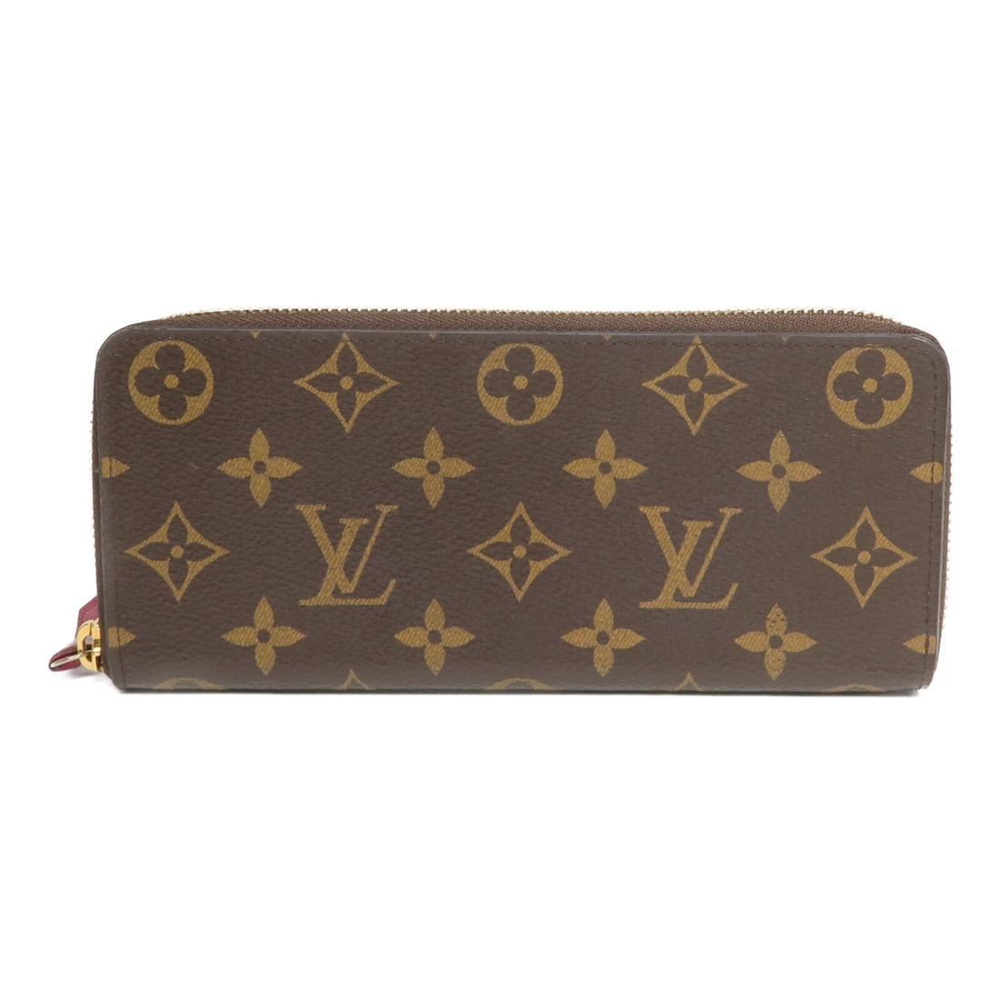 Louis Vuitton Clemence Monogram Brown Long Wallet GHW: Louis Vuitton Clemence Monogram Brown Long Wallet GHW This Louis Vuitton Clemence wallet features a classic monogram design crafted from durable PVC coated canvas in brown. Designed for women, it offe
