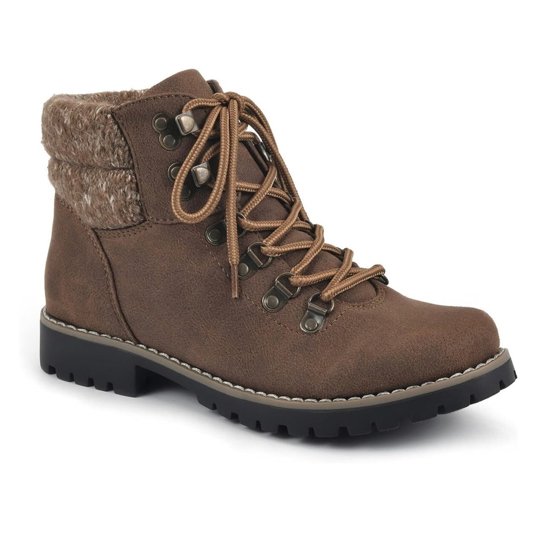 Cliffs by White Mountain Pathfield Brown Cognac Lace Up Booties 7.5: Cliffs by White Mountain Pathfield Brown Cognac Lace Up Booties 7.5 Discover the perfect blend of style and comfort with these Cliffs by White Mountain Pathfield Lace-Up Hiker Style Booties in a rich 