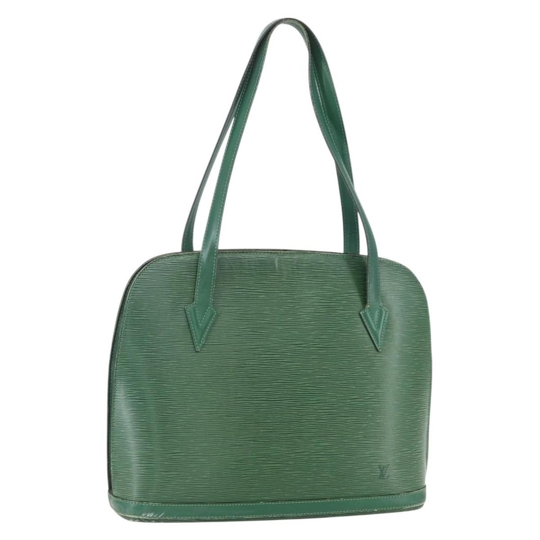 LOUIS VUITTON Epi Lussac Green Shoulder Bag M52284 Auth: LOUIS VUITTON Epi Lussac Green Shoulder Bag M52284 Auth Introducing the Louis Vuitton Epi Lussac Shoulder Bag, a stunning piece crafted from durable Epi leather in a vibrant green color. This shoulder