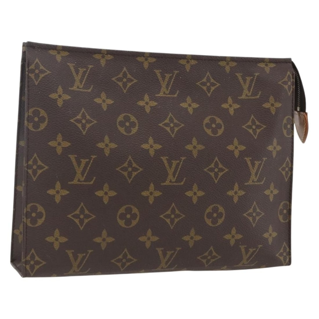 Louis Vuitton Monogram Canvas Pouch M47542 26cm: Louis Vuitton Monogram Canvas Pouch M47542 26cm This Louis Vuitton Monogram Poche Toilette 26 pouch is crafted from the brand's signature Monogram canvas and was made in France. Designed for women, it
