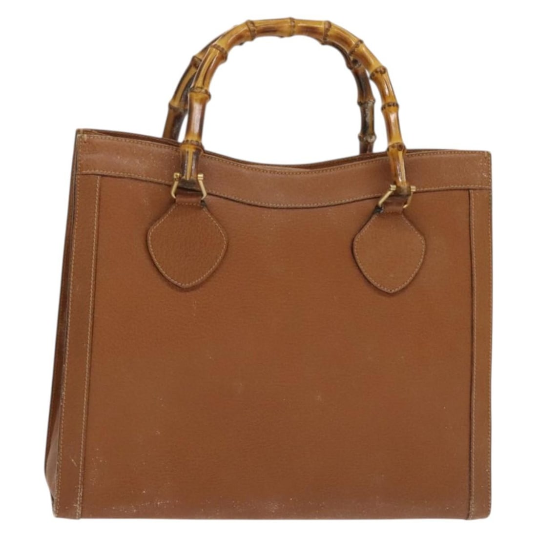 GUCCI Brown Gold Leather Bamboo Hand Bag Auth Italy: GUCCI Brown Gold Leather Bamboo Hand Bag Auth Italy This authentic GUCCI Bamboo Hand Bag is a stylish accessory crafted from high-quality leather in a sophisticated brown and gold color scheme. Design