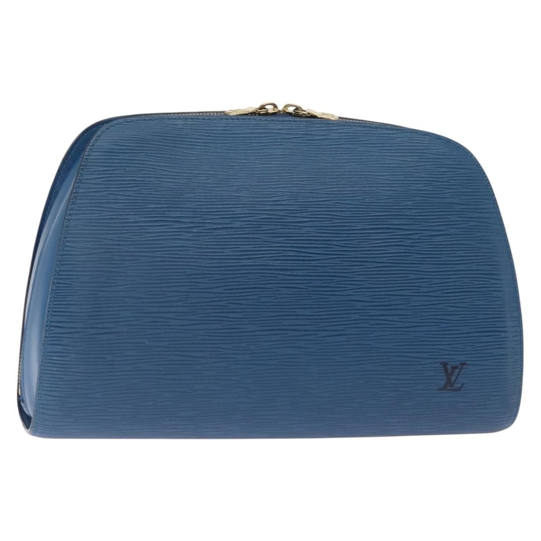 LOUIS VUITTON Epi Dauphine GM Pouch Blue M48435 Auth France: LOUIS VUITTON Epi Dauphine GM Pouch Blue M48435 Auth France This exquisite LOUIS VUITTON Epi Dauphine GM Pouch in a vibrant blue color is a stylish accessory crafted from durable Epi leather. Designed