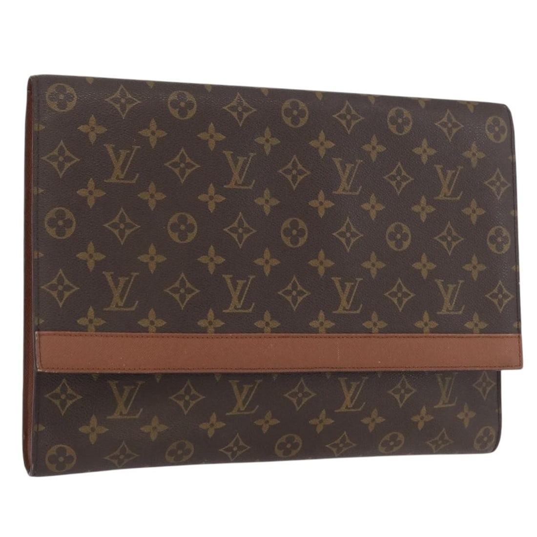 Monogram Canvas Clutch Bag M51801 by Louis Vuitton: Monogram Canvas Clutch Bag M51801 by Louis Vuitton This is a Louis Vuitton Monogram Porte Envelope clutch bag crafted from Monogram canvas. Designed for women, it features a classic monogram pattern a