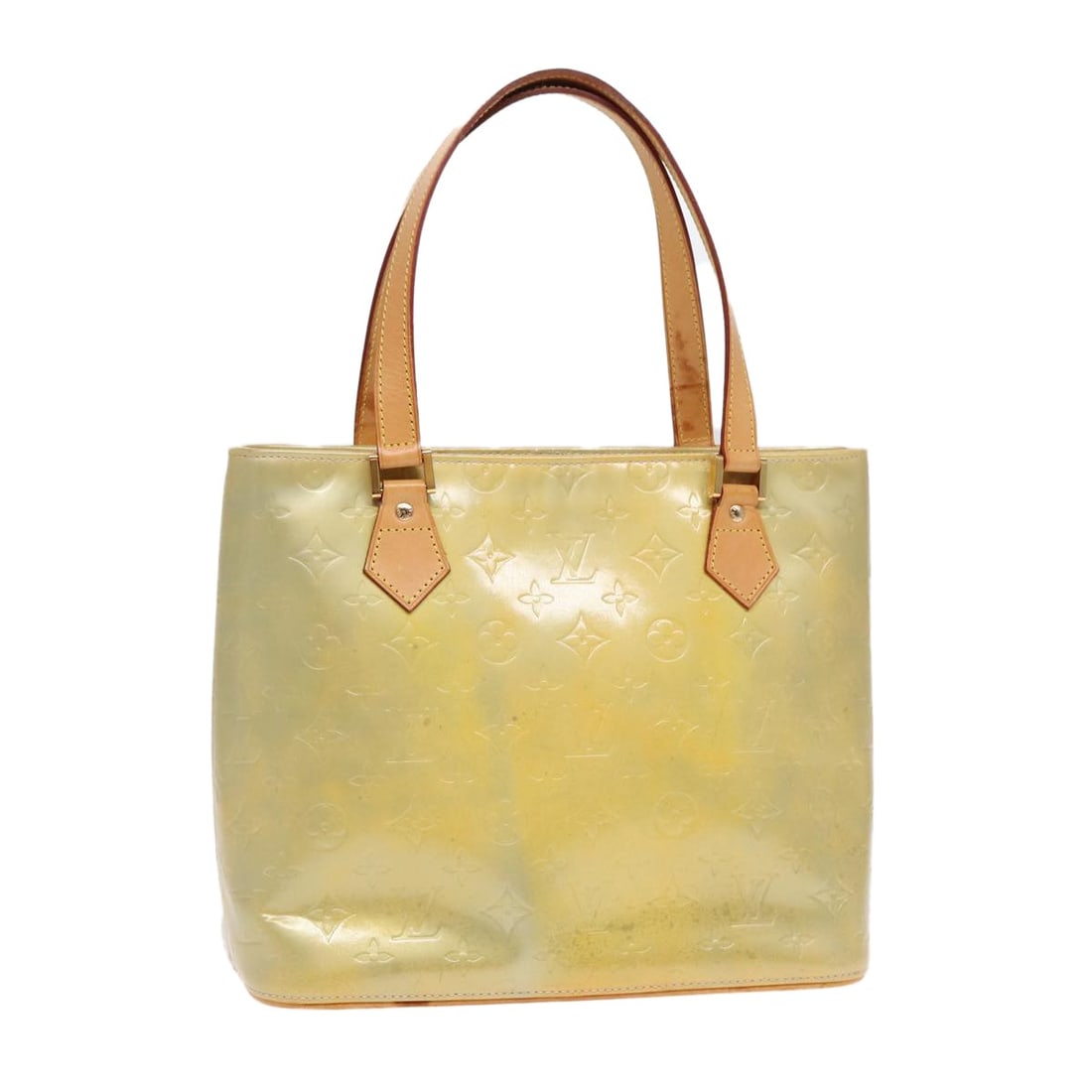 Louis Vuitton Houston Gris Patent Leather Monogram Vernis Women's Handbag M91053: Louis Vuitton Houston Gris Patent Leather Monogram Vernis Women's Handbag M91053 This is a Louis Vuitton Monogram Vernis Houston handbag in Gris, crafted from patent leather. Designed for women, it fe