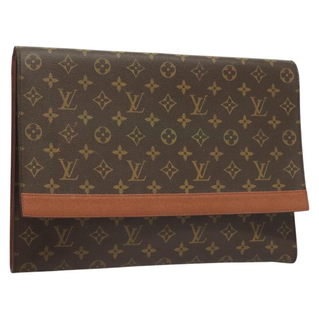 Monogram Canvas Envelope Clutch M51801 by Louis Vuitton: Monogram Canvas Envelope Clutch M51801 by Louis Vuitton This Louis Vuitton Monogram Porte Envelope clutch bag features the signature monogram canvas exterior, designed for women. The bag is made in Fr