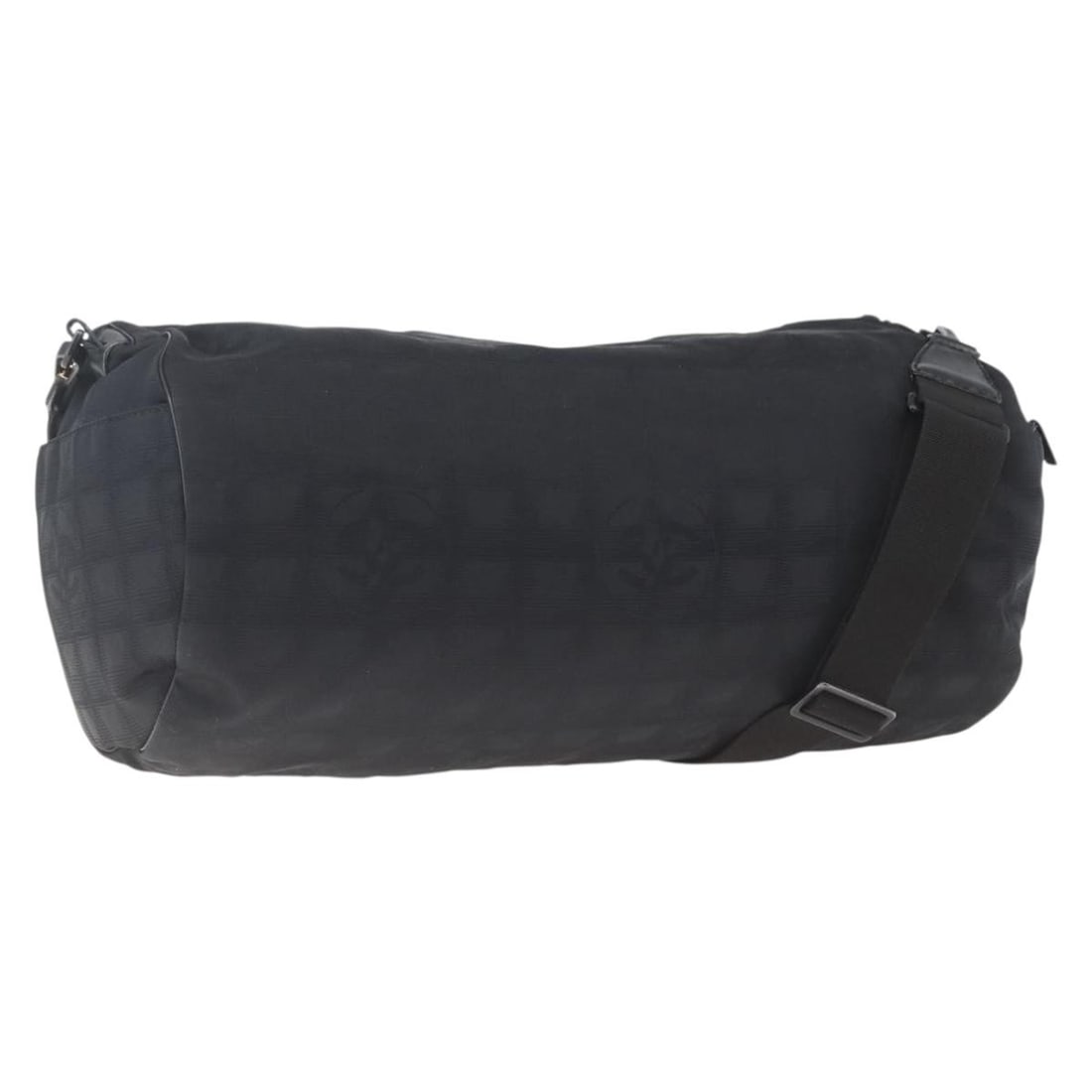 Chanel Black Nylon Boston Bag New Travel Line Women's Handbag: Chanel Black Nylon Boston Bag New Travel Line Women's Handbag This CHANEL Travel Line Boston bag is crafted from black nylon and features the iconic CC design. Designed for women, it offers a spacious