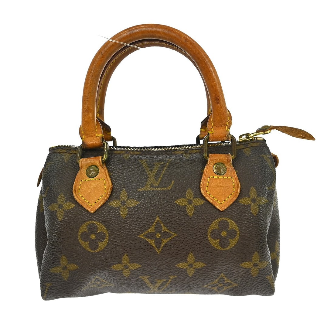 Louis Vuitton Mini Speedy Monogram Canvas Vintage Brown Handbag: Louis Vuitton Mini Speedy Monogram Canvas Vintage Brown Handbag This Louis Vuitton Mini Speedy handbag features the signature monogram canvas leather exterior in brown. Designed for women, this vintag
