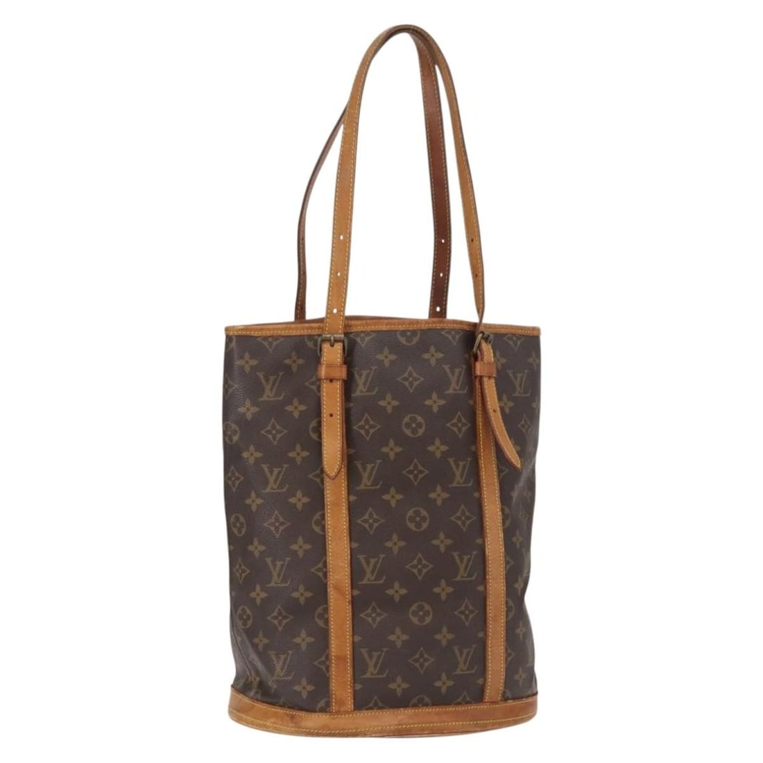 Louis Vuitton Bucket GM Monogram Canvas Shoulder Bag M42236: Louis Vuitton Bucket GM Monogram Canvas Shoulder Bag M42236 This Louis Vuitton Monogram Bucket GM shoulder bag is crafted from signature monogram canvas and features an adjustable shoulder strap. Desi