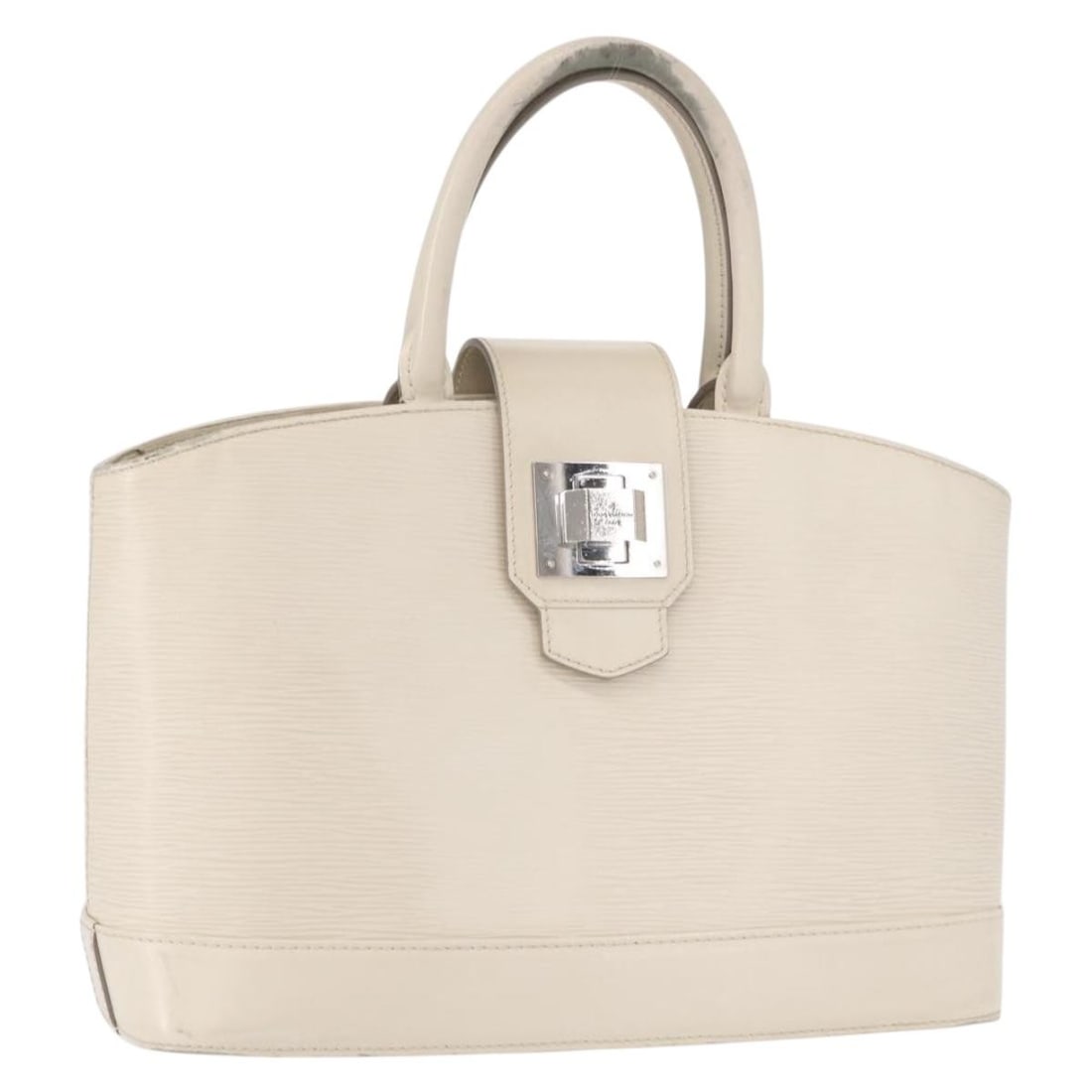 Epi Leather Mirabeau PM Yvoire Handbag by Louis Vuitton M4033J: Epi Leather Mirabeau PM Yvoire Handbag by Louis Vuitton M4033J This Louis Vuitton Epi Mirabeau PM handbag in Yvoire is crafted from signature Epi leather and made in France. The bag features structure
