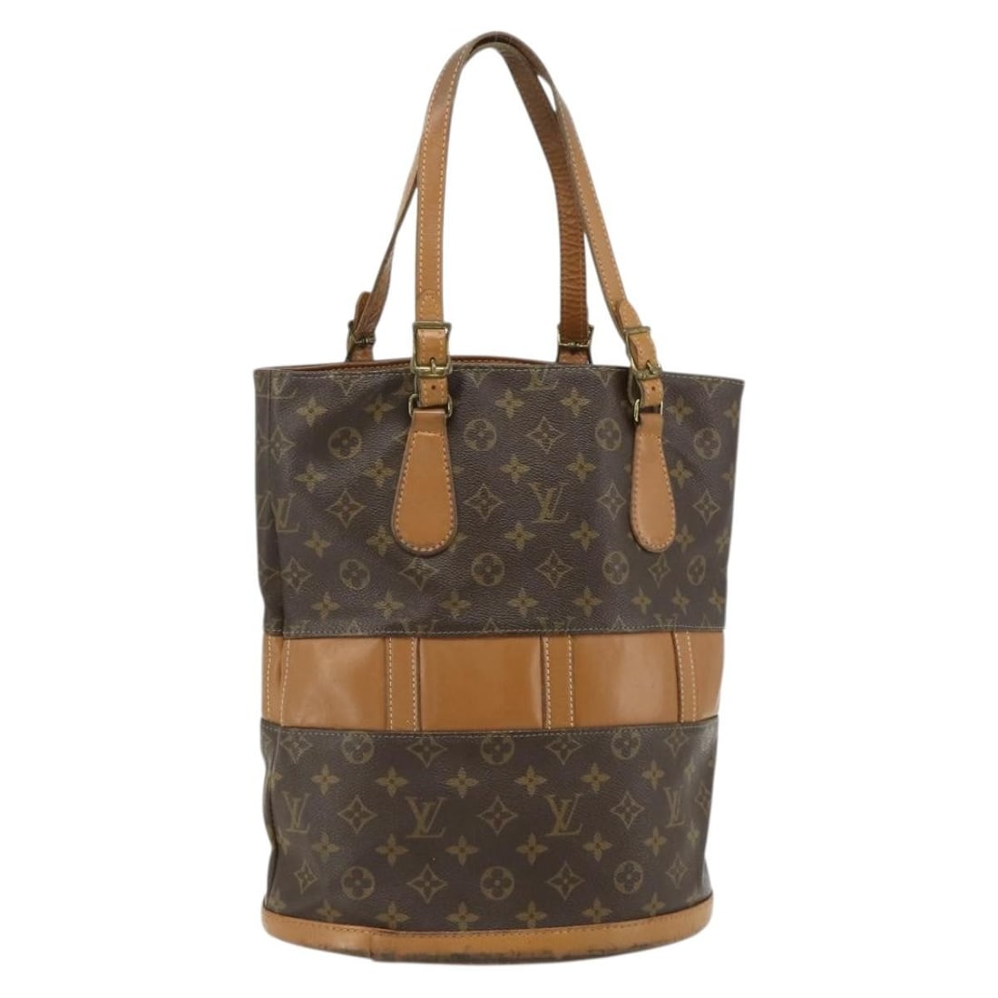 Louis Vuitton Monogram Canvas Bucket GM Shoulder Bag T42236 USA: Louis Vuitton Monogram Canvas Bucket GM Shoulder Bag T42236 USA This is a Louis Vuitton Monogram Bucket GM shoulder bag, a USA limited edition crafted from signature monogram canvas. The bag features 
