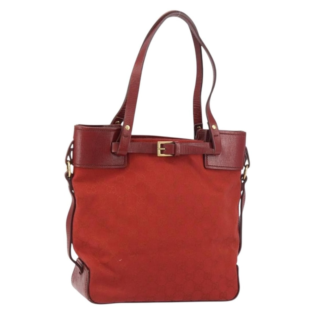 GUCCI GG Canvas Tote Bag Red Gold 107757 Made in Italy: GUCCI GG Canvas Tote Bag Red Gold 107757 Made in Italy This authentic GUCCI GG Canvas Tote Bag is a stylish accessory that combines luxury with practicality. Crafted in Italy, it features a vibrant re