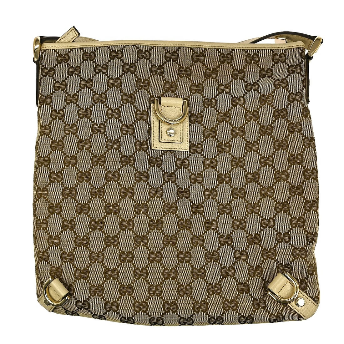 Vintage Gucci GG Canvas Shoulder Bag Beige Medium 131326 467891: Vintage Gucci GG Canvas Shoulder Bag Beige Medium 131326 467891 This vintage Gucci shoulder bag features the iconic GG pattern on beige canvas with leather accents. It is a medium-sized bag with a bro