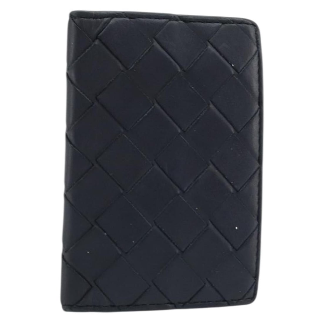 Bottega Veneta Black Leather Intrecciato Card Holder for Women: Bottega Veneta Black Leather Intrecciato Card Holder for Women This Bottega Veneta Intrecciato card case is crafted from black leather and features the brand's signature woven pattern. Designed for wo