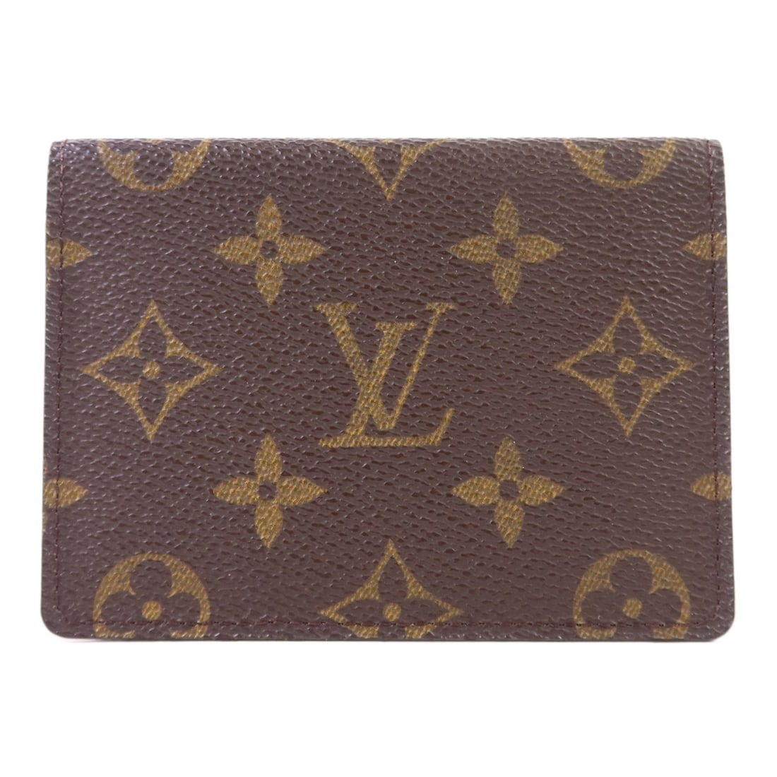 Monogram Brown PVC Card Case by Louis Vuitton M60533: Monogram Brown PVC Card Case by Louis Vuitton M60533 This Louis Vuitton card case features the signature monogram pattern on brown PVC coated canvas. Designed in a regular size, it is crafted in Franc
