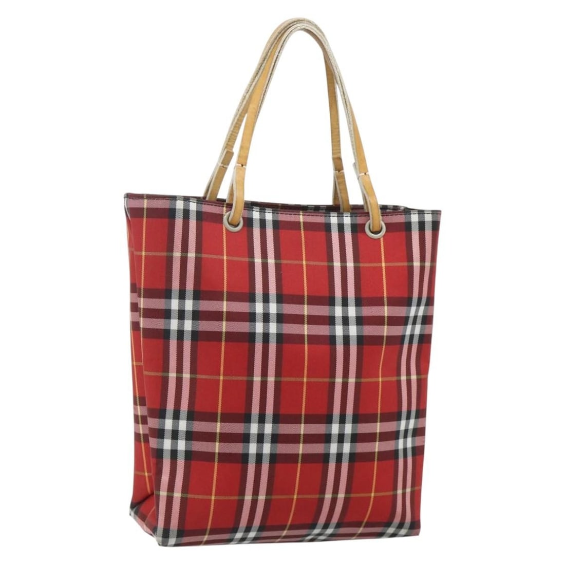 Burberry red silver nylon women s handbag Italy: Burberry red silver nylon women s handbag Italy This Burberry Nova Check handbag is crafted from red and silver nylon and features a classic, structured silhouette. Made in Italy, it includes a top ha